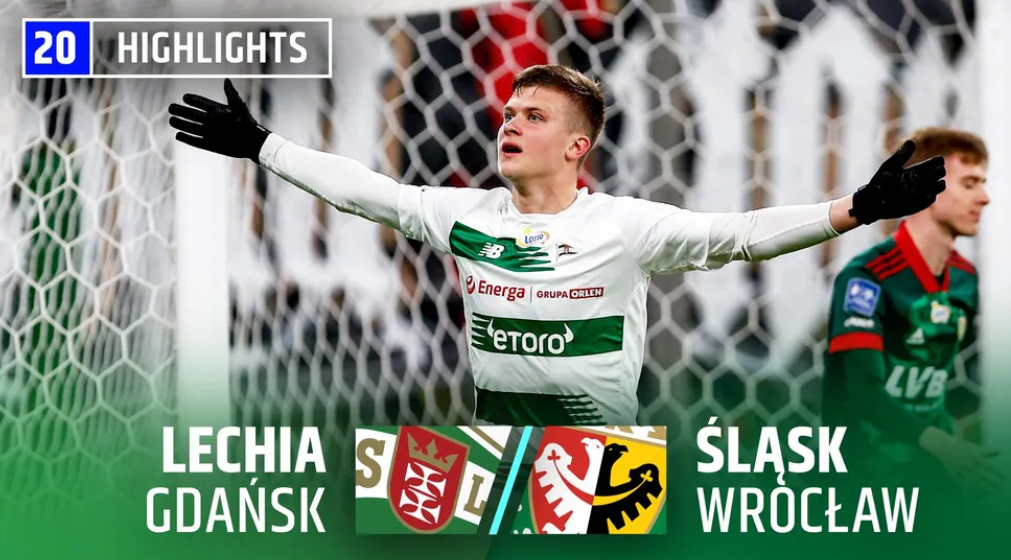 Lechia - Śląsk. Skrót meczu