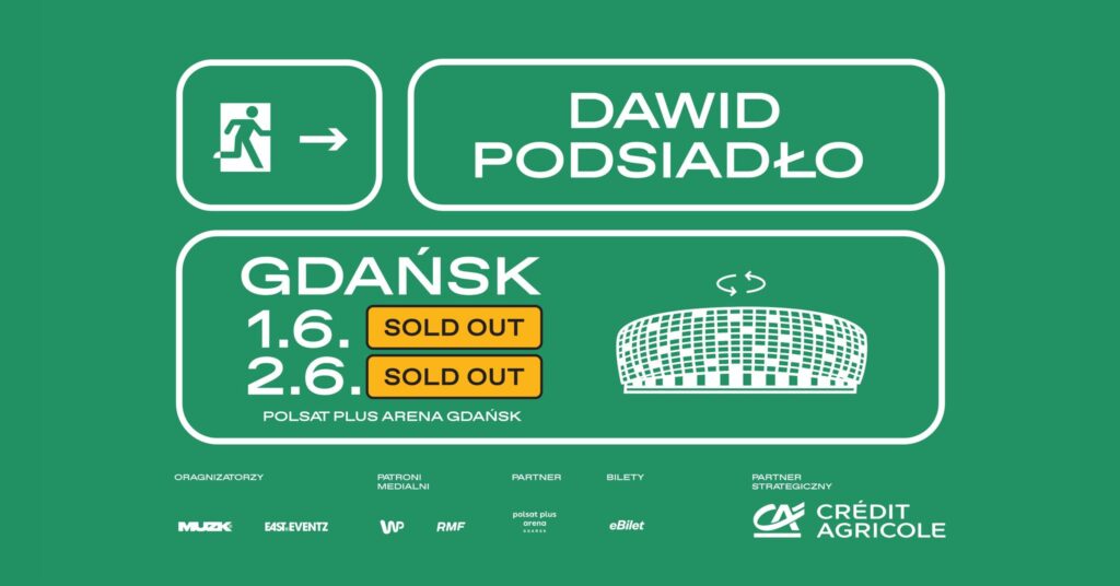 Dawid Podsiadlo zagra koncert w Gdansku w terminie barazow o ekstraklase